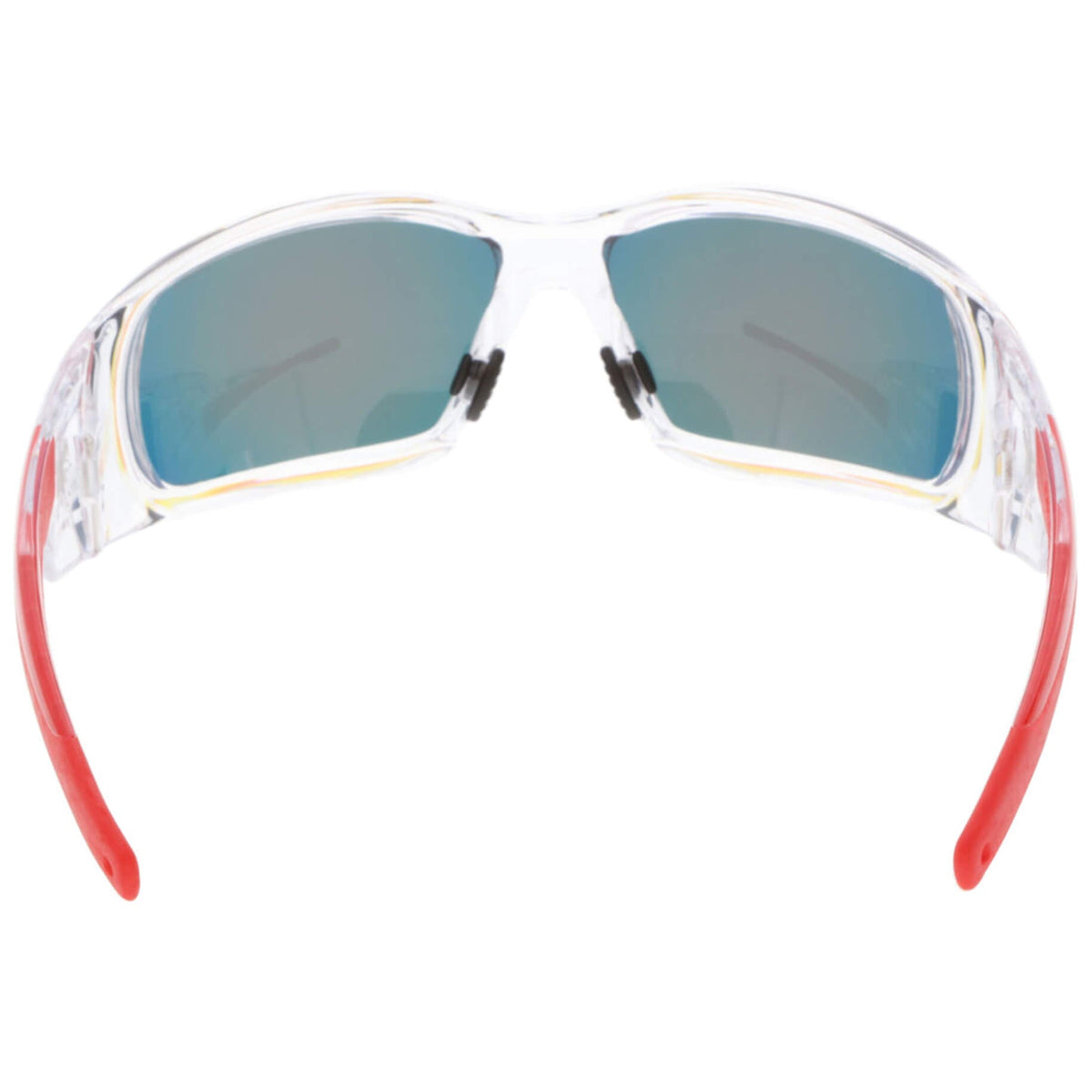 MCR Safety Swagger SR1 Safety Glasses Clear Frame with Fire Mirror Lenses