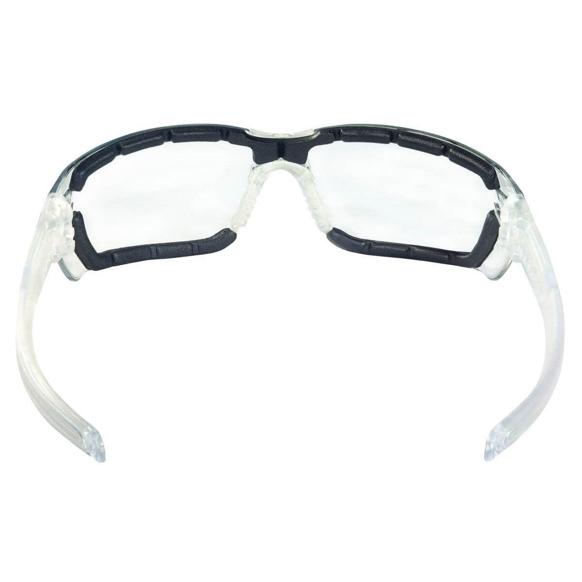 MCR Safety HK3 Safety Glasses with Foam-Lined Clear Frame and Clear MAX6 Anti-Fog Lens