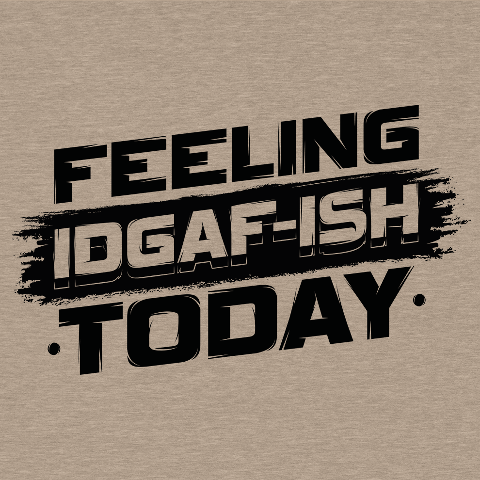 IDGAF - ISH  - Safety Yellow T-Shirt