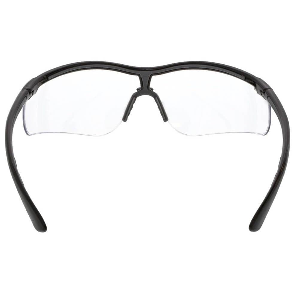 MCR Safety Klondike KD7 Safety Glasses Black Frame and Clear MAX6 Anti-Fog Lens