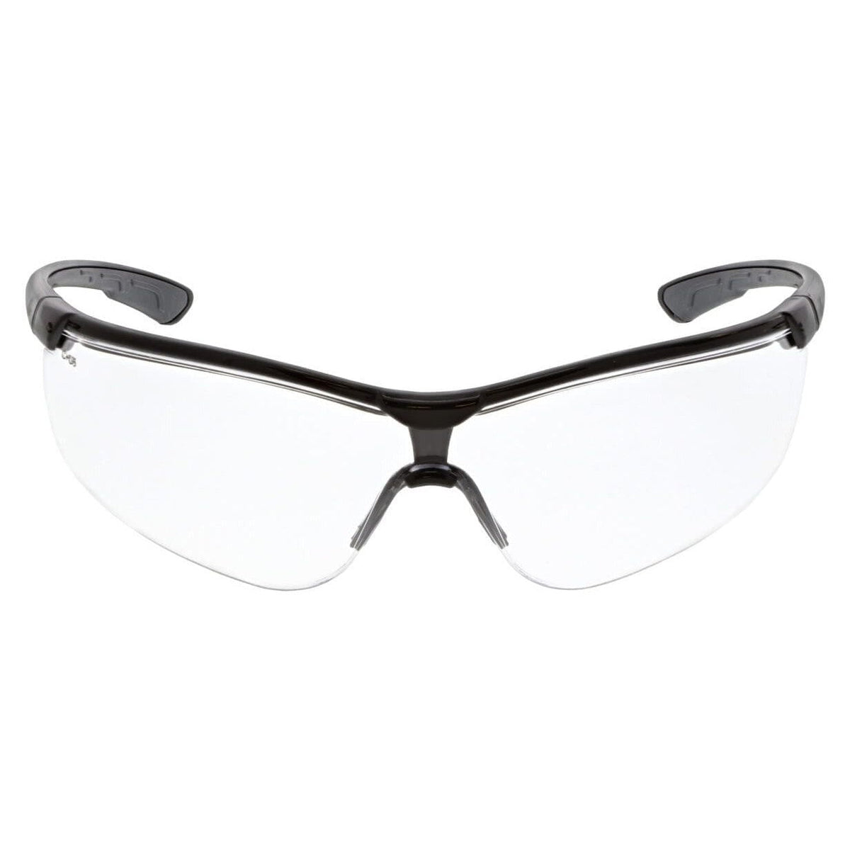 MCR Safety Klondike KD7 Safety Glasses Black Frame and Clear Lens