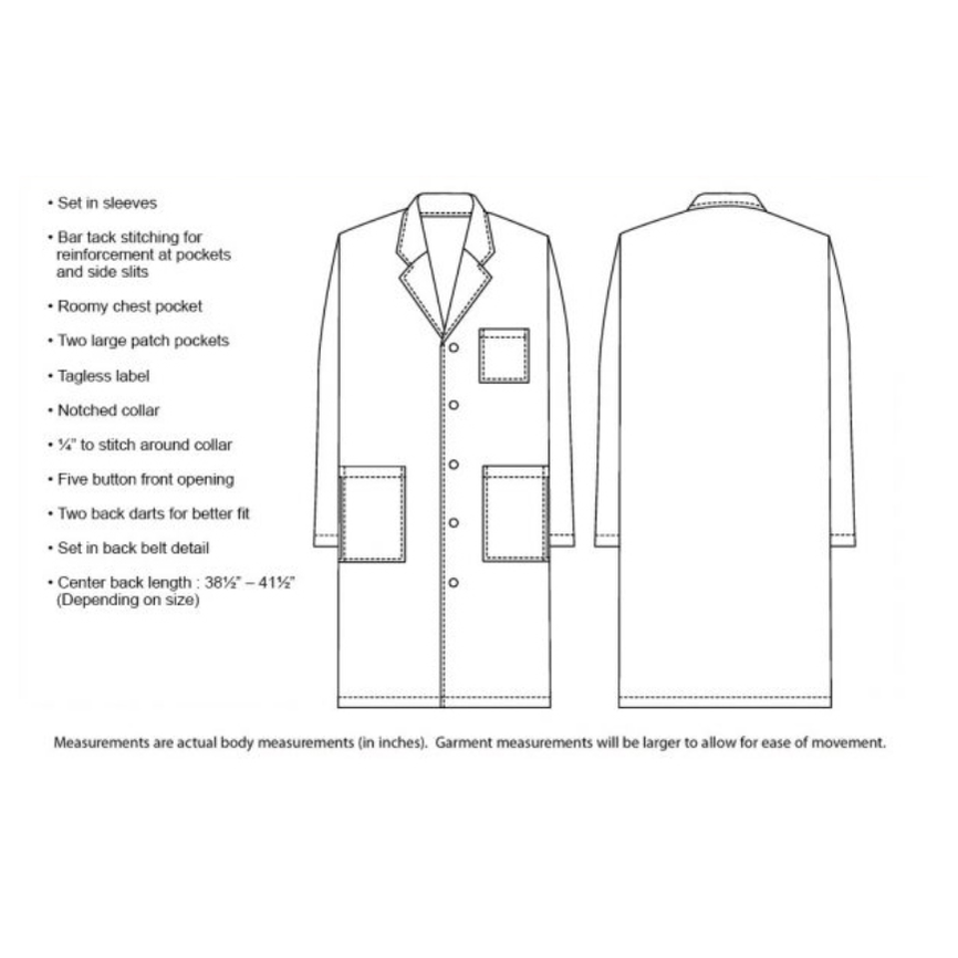 Lab Coat-White 50pcs/box
