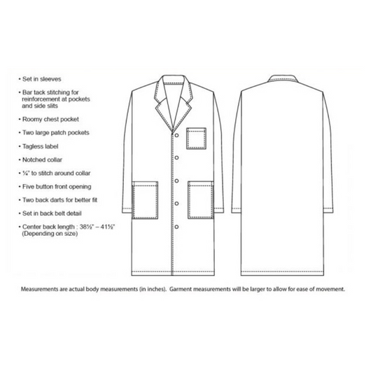 Lab Coat-White 50pcs/box