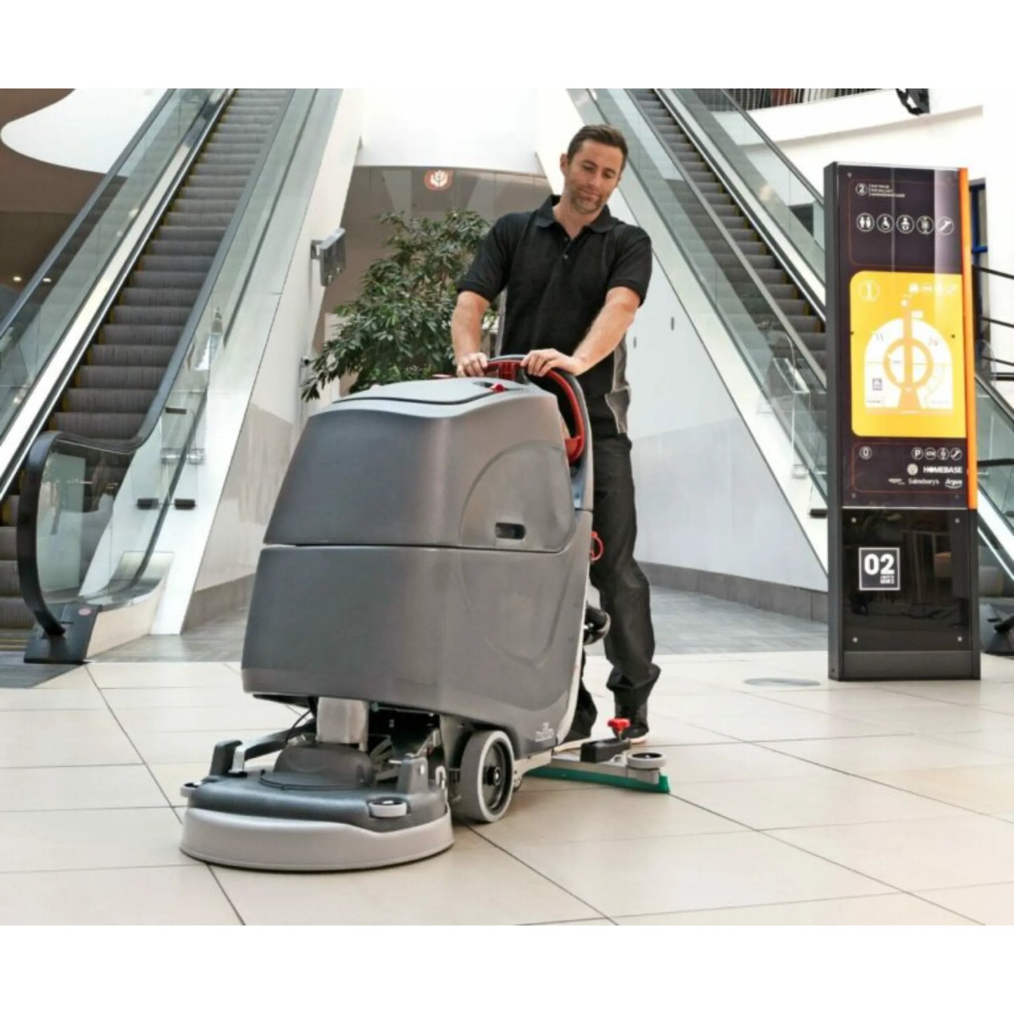 NaceCare TBL 1620/50 Cordless Floor Scrubber – 20" Walk Behind