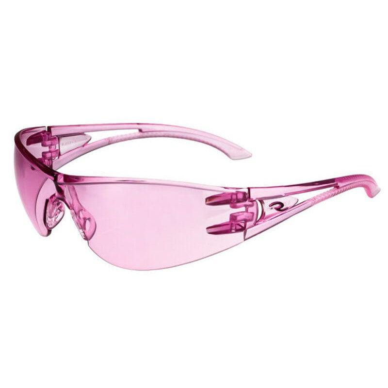 Radians Optima Safety Glasses with Pink Frame and Pink Lens