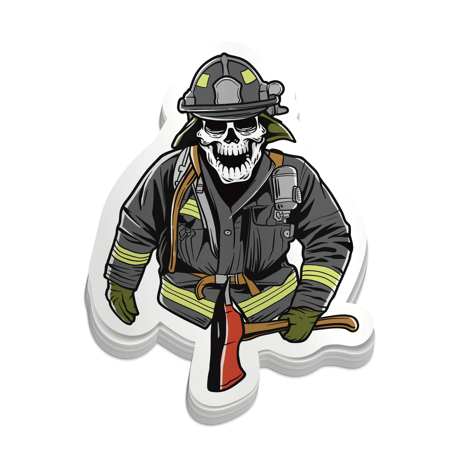 Skeleton Axe Man