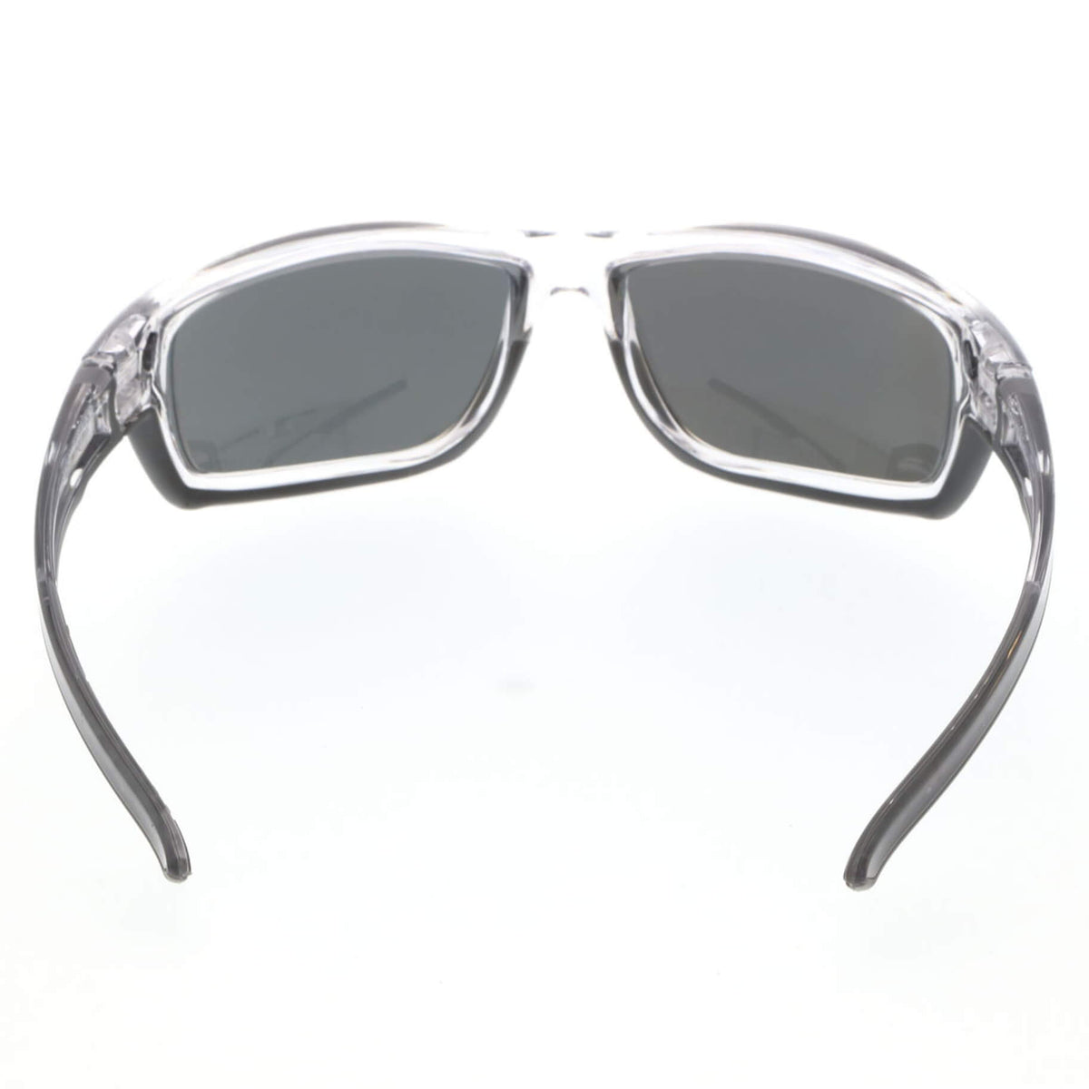 MCR Safety Swagger SR4 Safety Glasses with Clear Frame and Polarized Black Mirror MAX36 Anti-Fog Lens