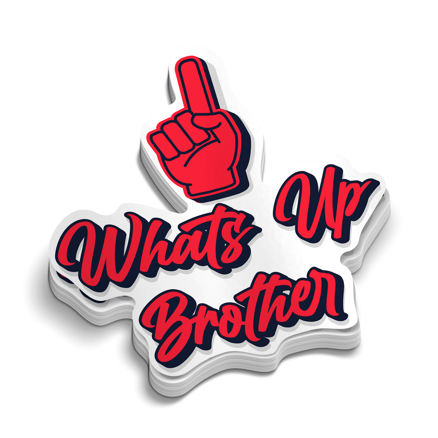Whats Up Brother - Hard Hat Decal