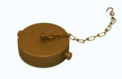 Cap and Chain 2.5" Brass Cap for Fire Protection System