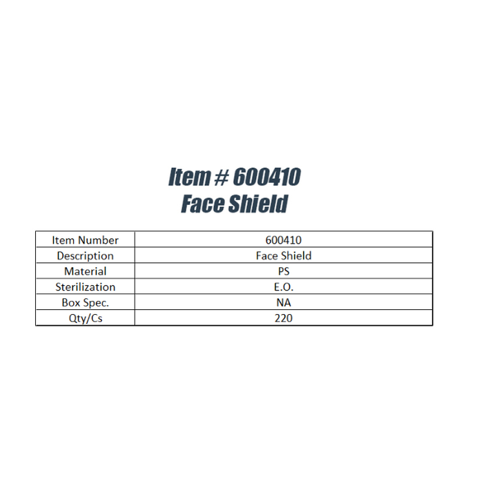 Face Shield (220pcs)