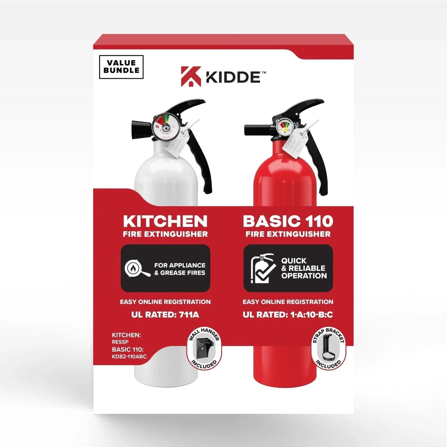 Kidde Strobe Wall Elbow Bracket Durable Fire Safety Support