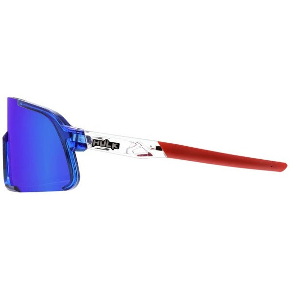 Hulk® HK4 Series Bomb Pop Frame Safety Glasses Polarized Blue Diamond Mirror Lens MAX3® Scratch Resistant Coated