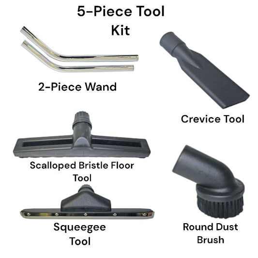 Mercury Storm Wet/Dry 20-Gallon Vacuum with 5-Piece Tool Kit - Poly Tank (WVP-20)