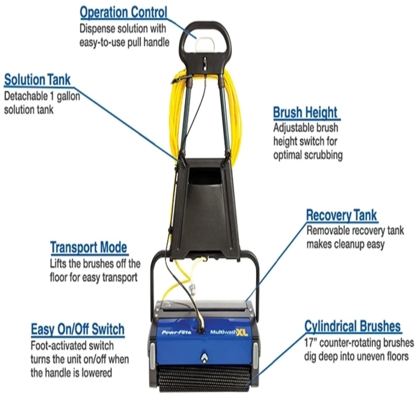 Powr-Flite 18" Multi-Surface Automatic Floor Scrubber