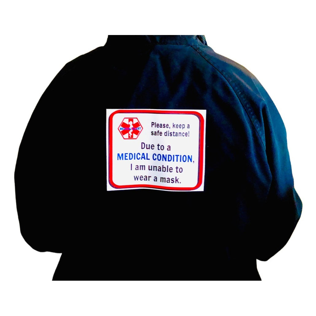 Unable to Wear a Mask Reusable Fabric Patches