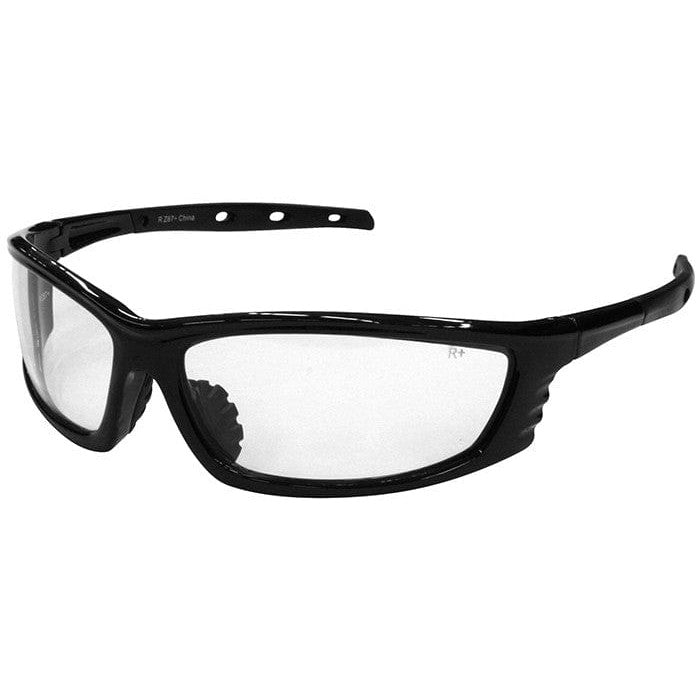 Radians Chaos Safety Glasses with Black Frame and Clear Lens