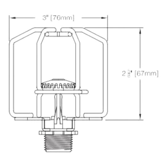 Reliable Fire Sprinkler Guard Shield 3 1/4" Protection