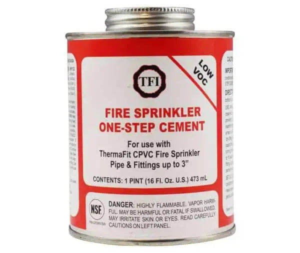 Solvent Cement Pint for Fire Safety Systems Durable Bonding