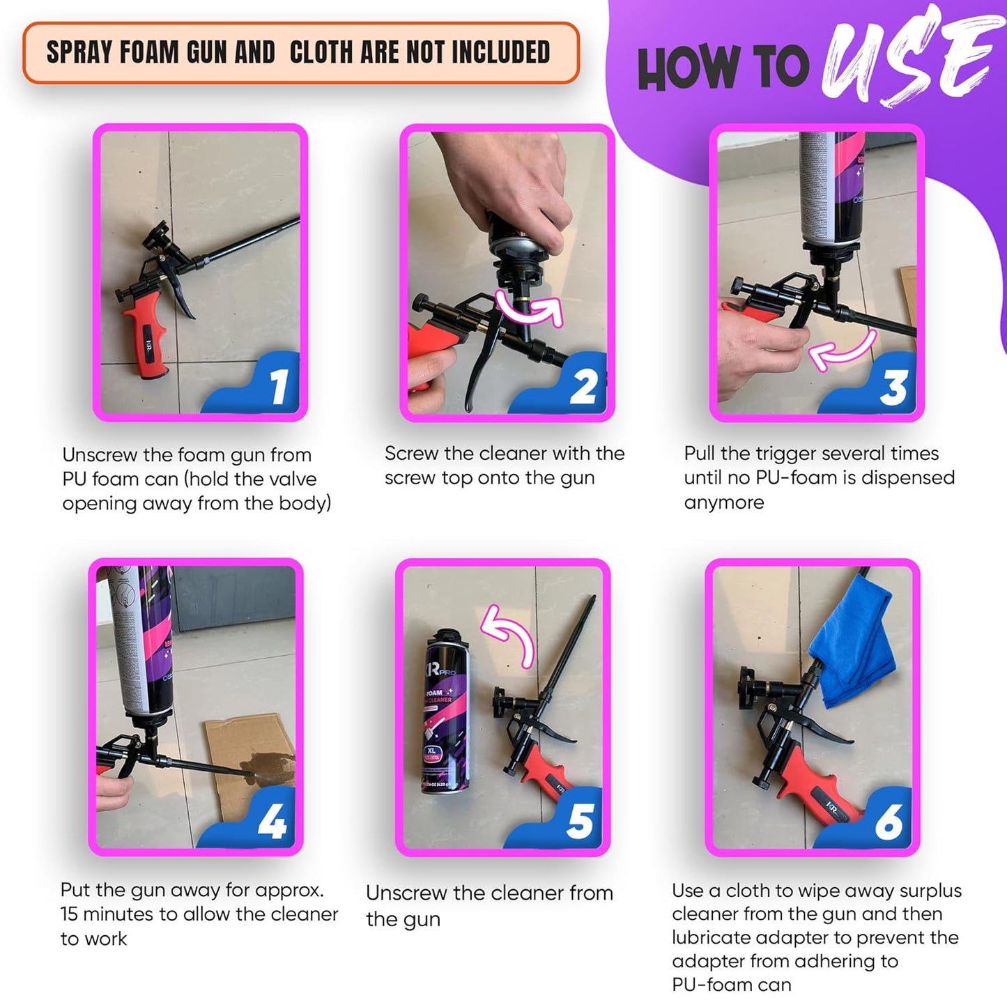Spray Foam Gun Cleaner