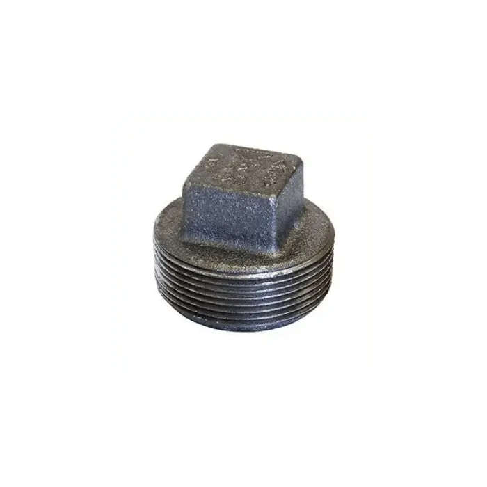 Square Head Solid Plug Cast Iron