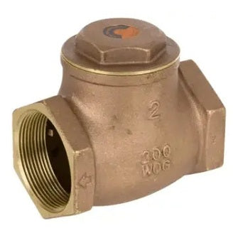 Threaded Swing Check Valve Soft Seat Brass Body