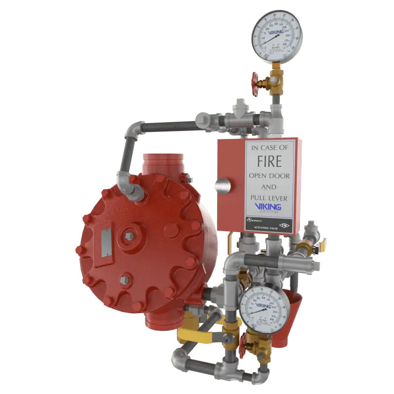 Trim 6" Conv Deluge Brass Fire Protection System