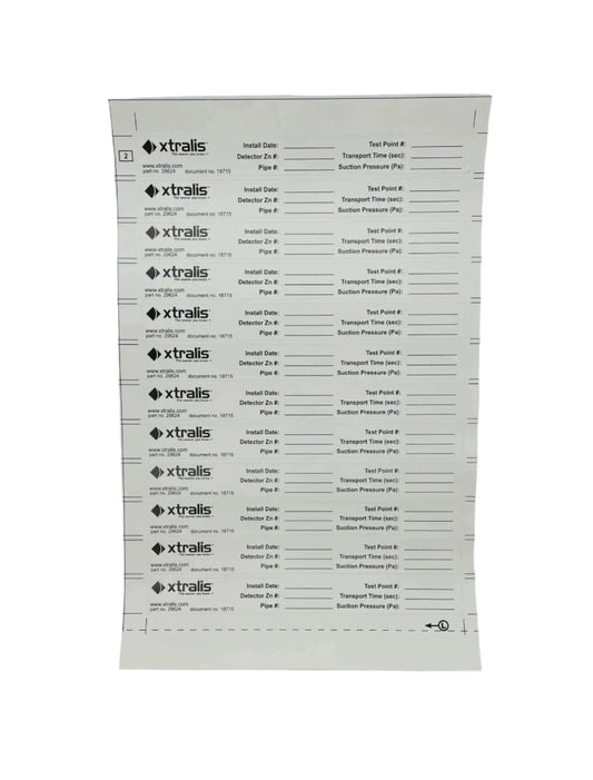Kidde Test Point Pipe Labels Durable Fire Safety Identification