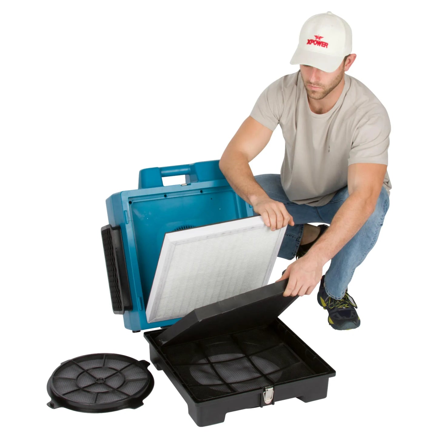 XPOWER X-2580 Professional 4-Stage HEPA Mini Air Scrubber