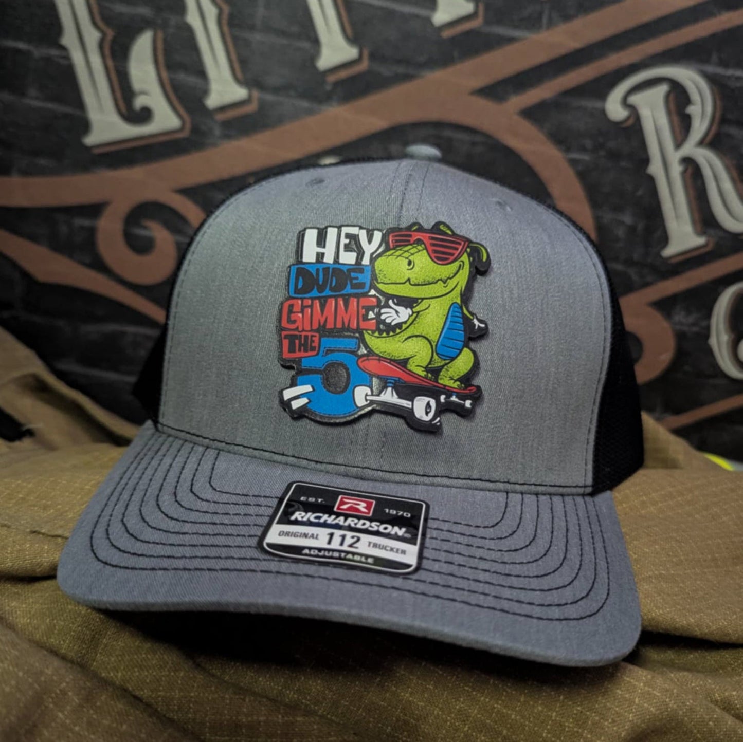 Gimme 5 Leather Patch Hat