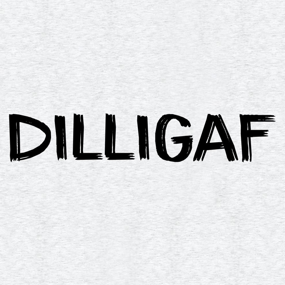 DILLIGAF  - Safety Yellow T-Shirt