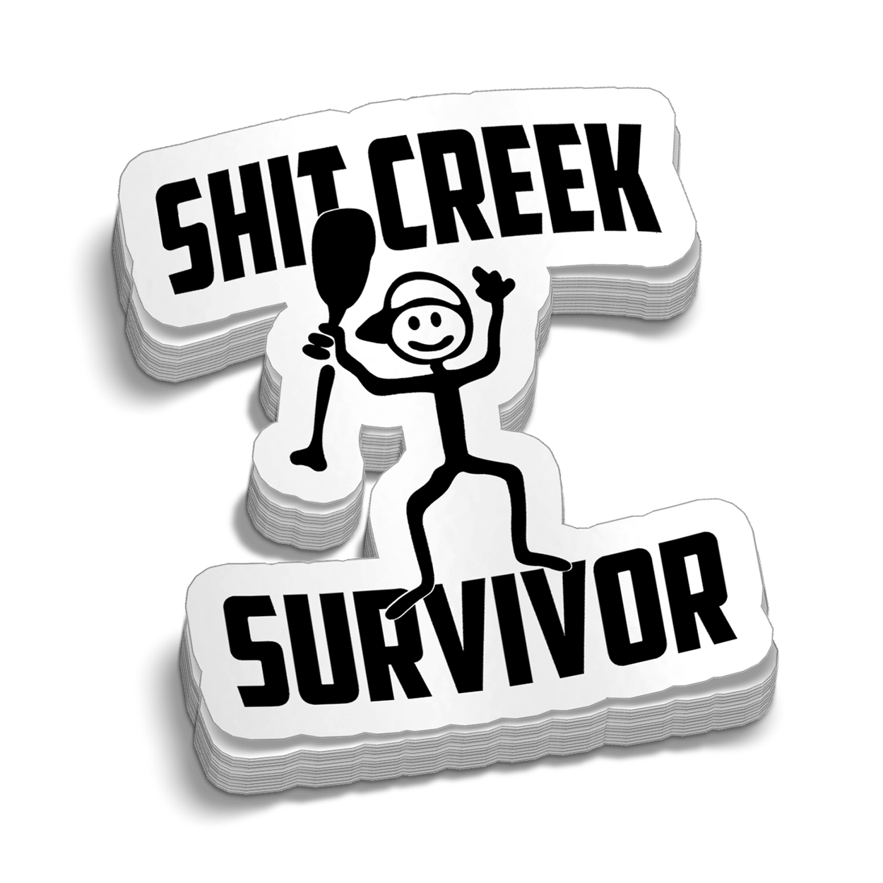 Shit Creek Survivor Hard Hat Decal