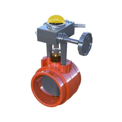 Normally Closed Grooved Butterfly Valve for Fire Control