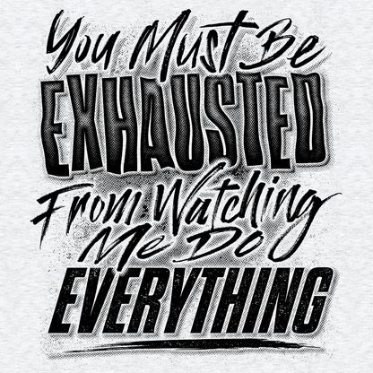 Exhausted - Safety Yellow T-Shirt