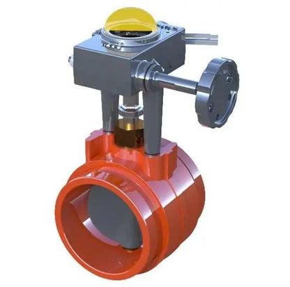 Normally Closed Grooved Butterfly Valve for Fire System
