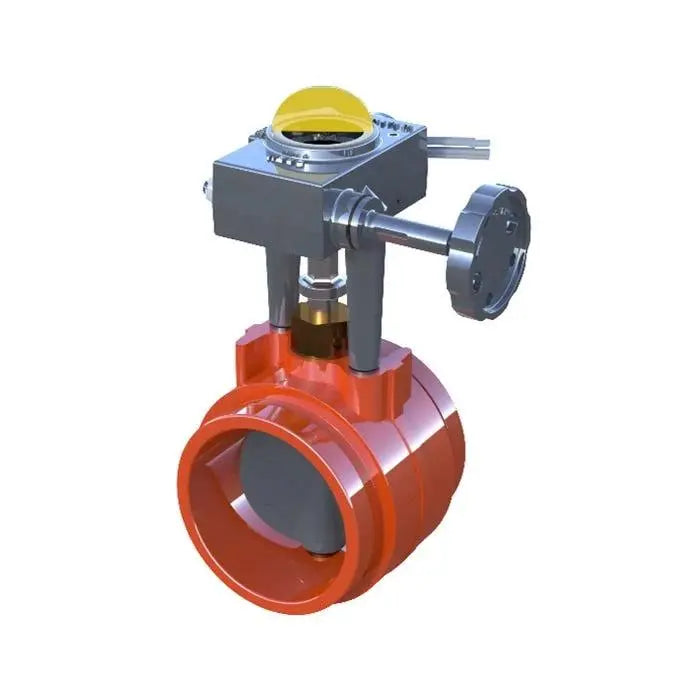Normally Closed Grooved Butterfly Valve for Fire System