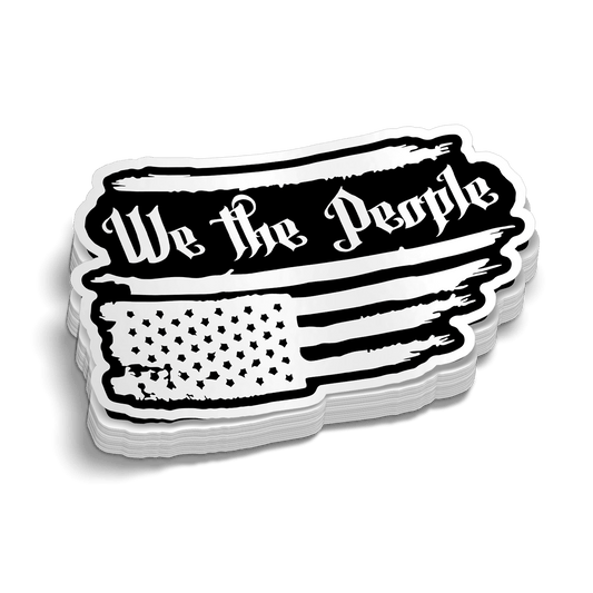 We The People Hard Hat Decal