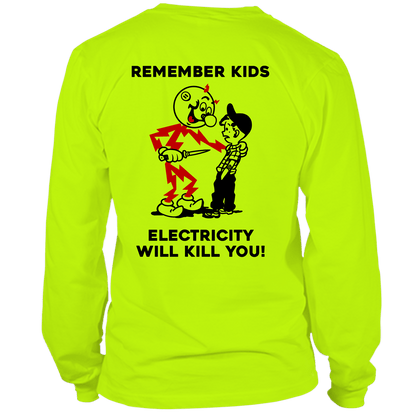 Remember Kids - Long Sleeve Hi-Vis T-Shirt