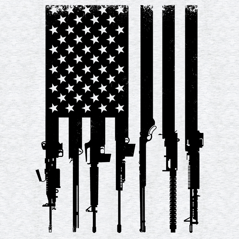 Rifle Flag - Safety Yellow T-Shirt