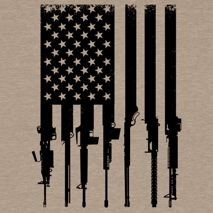 Rifle Flag - Safety Yellow T-Shirt