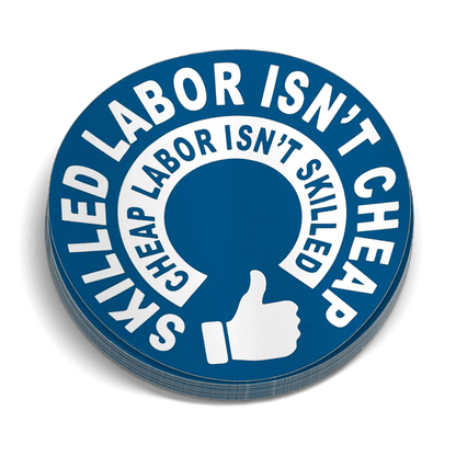 Skilled Labor Hard Hat Decal