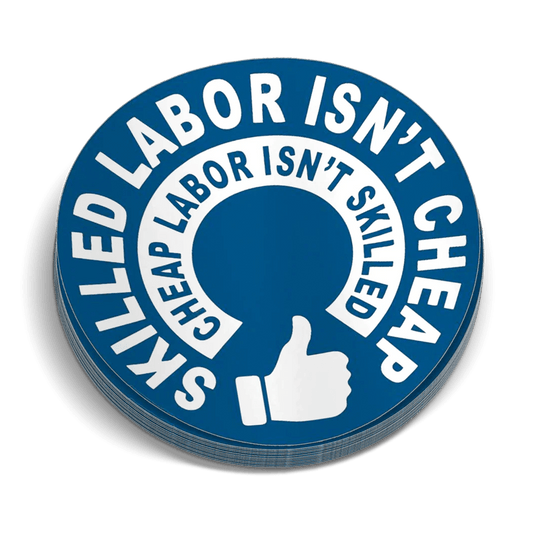 Skilled Labor Hard Hat Decal