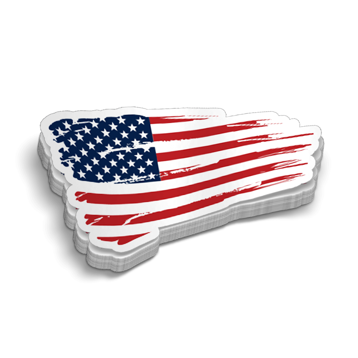 American flag Hard Hat Decal