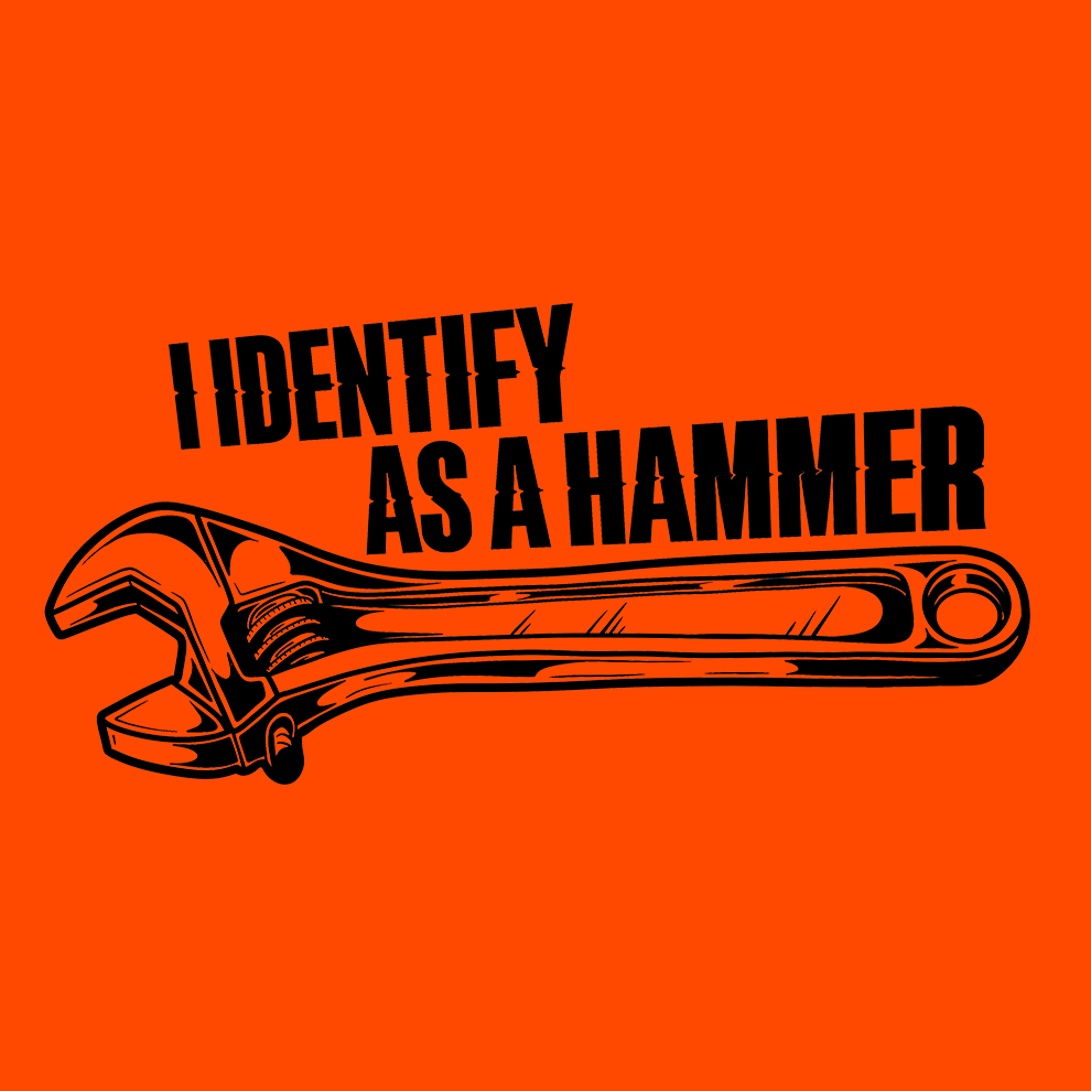 Identify As A Hammer - Safety Yellow T-Shirt