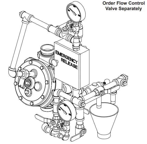 1-1/2" And 2" Model J Flow Control Valve Vertical Trim