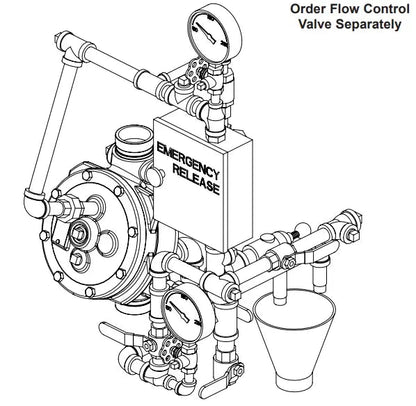 1-1/2" And 2" Model J Flow Control Valve Vertical Trim