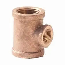 Fire Protection Brass Reducing Tee Leak-Proof Fitting