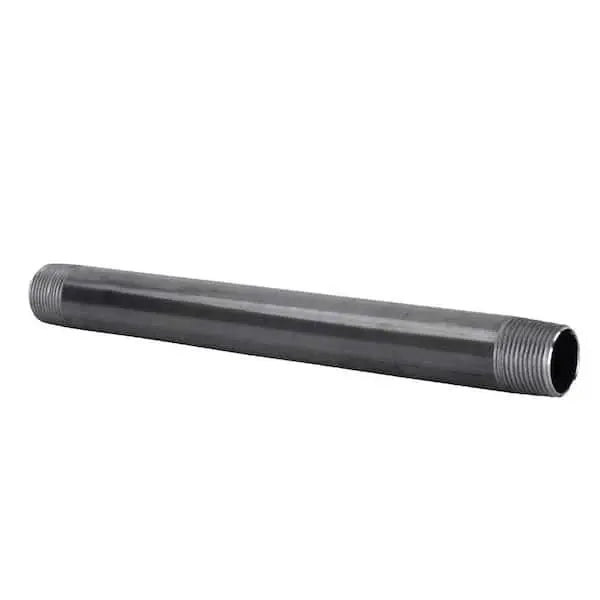 Viking 1 in Black Steel Pipe Nipple | Robust, Corrosion-Resistant for Fire Sprinkler Systems Professionals