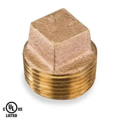 Fire Protection Brass Plug Solid Square Head UL/FM Seal