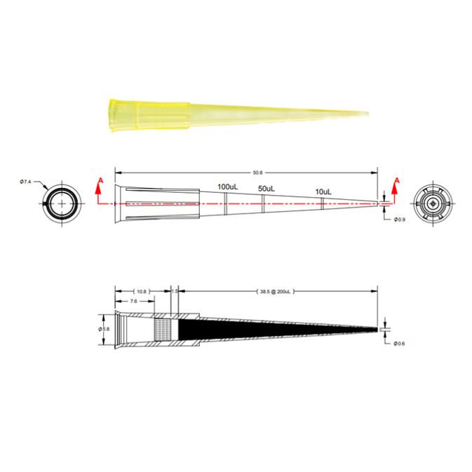 100ul Filter tips (4,800 Tips)