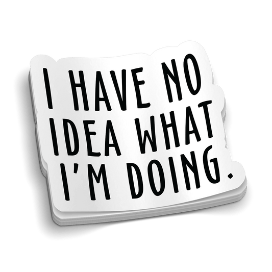 I Have No Idea Hard Hat Decal
